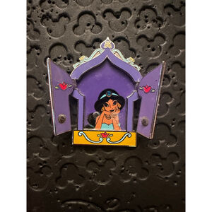 Jasmine Princess Hinged Windows Aladdin Purple Disney Pin